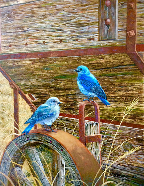 Louis Brandsma - blue birds - in