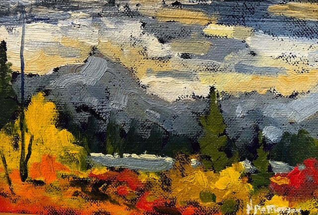 Neil Patterson - mountains - in oil on canvas