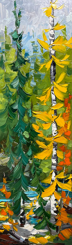 Rachelle Brady - Sweet Seasons - 50 x 15in acrylic