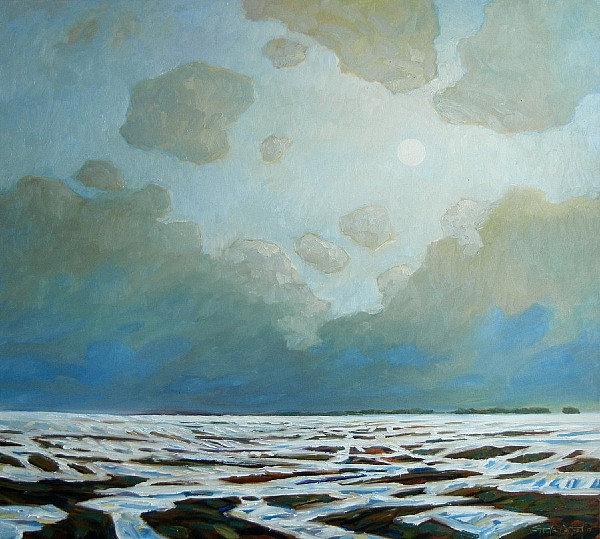 Steve R. Coffey - Melting Field - 36 x 40in oil on canvas