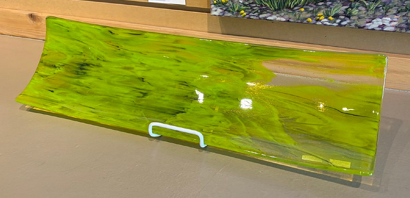 Anna Bilek - green rectangle plate