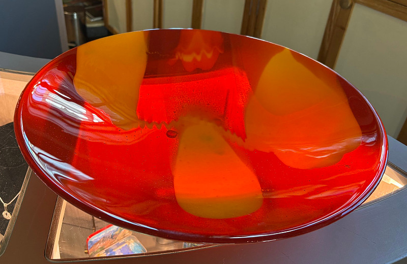 Anna Bilek - red and orangle bowl