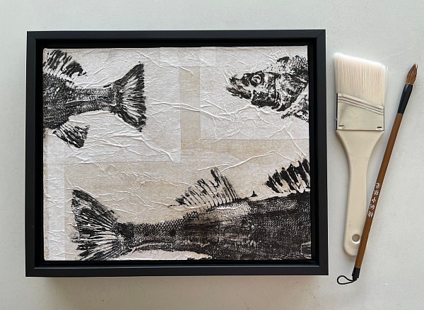 Erin Stelmaschuk Biegel - 8x10in gyotaku ink on rice paper