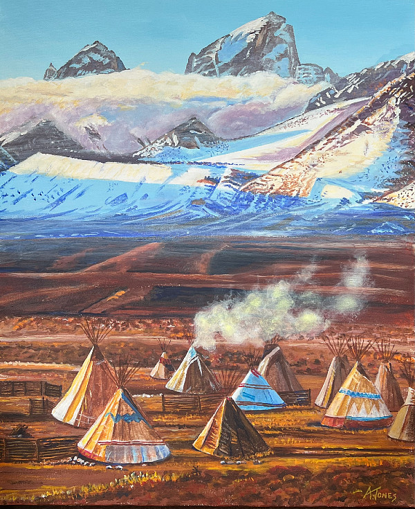 Alan Jones - mountains and teepees