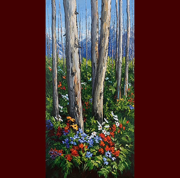 Brenda Banda Johnson - Reclaiming the Landscape - 18x36in acrylic