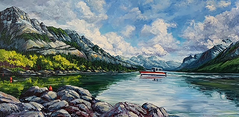 Brenda Banda Johnson - The Good Life - 24 x 48in acrylic