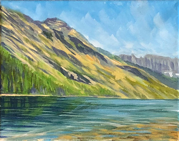 D. K. Stone - Bertha Lake - 8 x 9.5in
