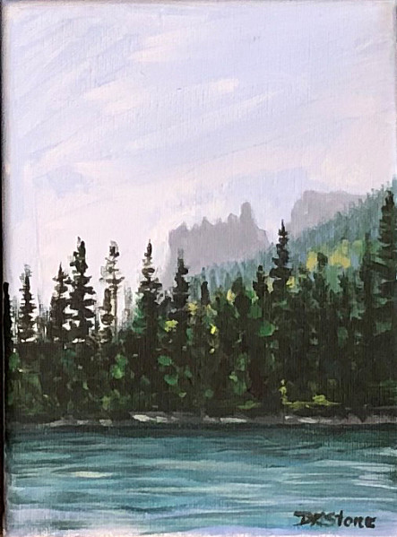 D. K. Stone - Citadel Peak AKA Sawtooth - 5 x 8in