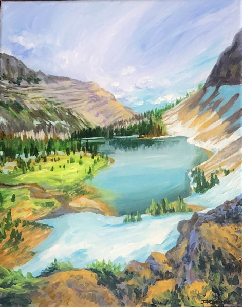 D. K. Stone - Goat Lake - 10.5 x 13.5in