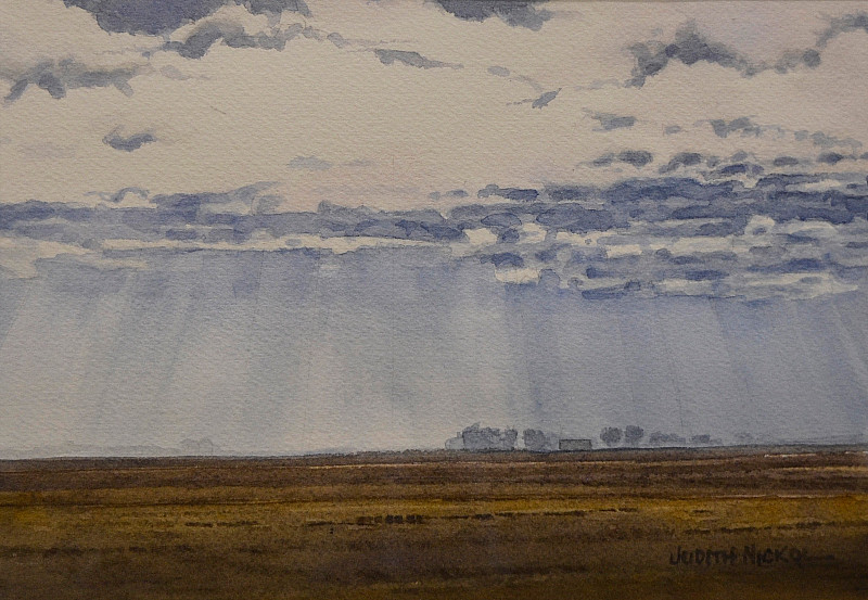 Judith Nickol - Sun Rays - 7 x 9.5in watercolour