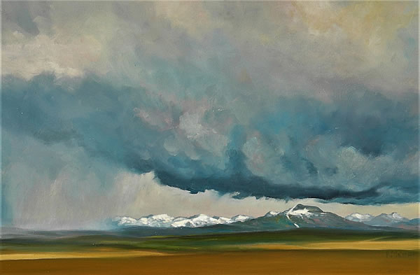 Pieter Molenaar - Snow Line - 12 x 18in oil